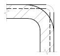 Figure 4 Section of splice with differing corner radius e1589818677350 HSS Column Splices