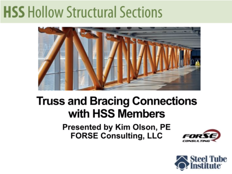 HSS Webinars On Demand | Steel Tube Institute