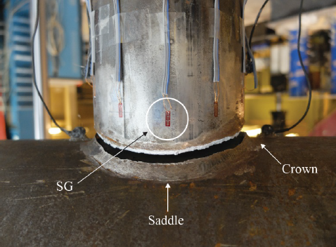 Testing arrangement for connections e1589320400602 Weld Effective Lengths for Round HSS Connections