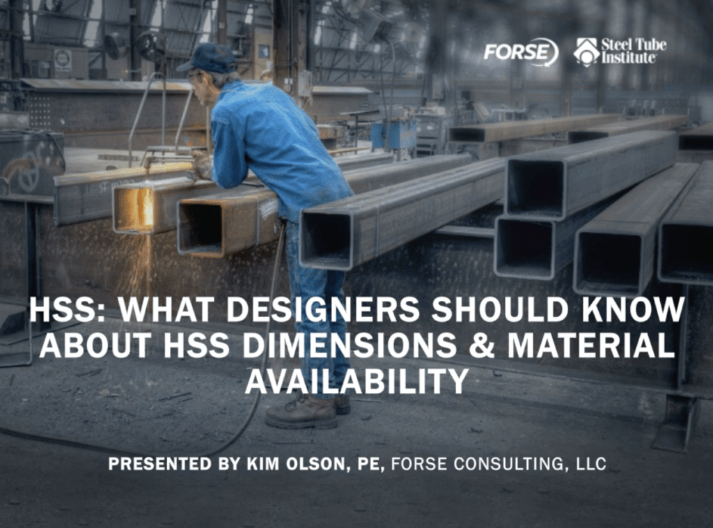 HSS Webinars On Demand | Steel Tube Institute