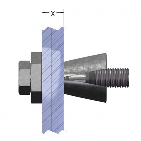 Blind structural fasteners - wedge anchor
