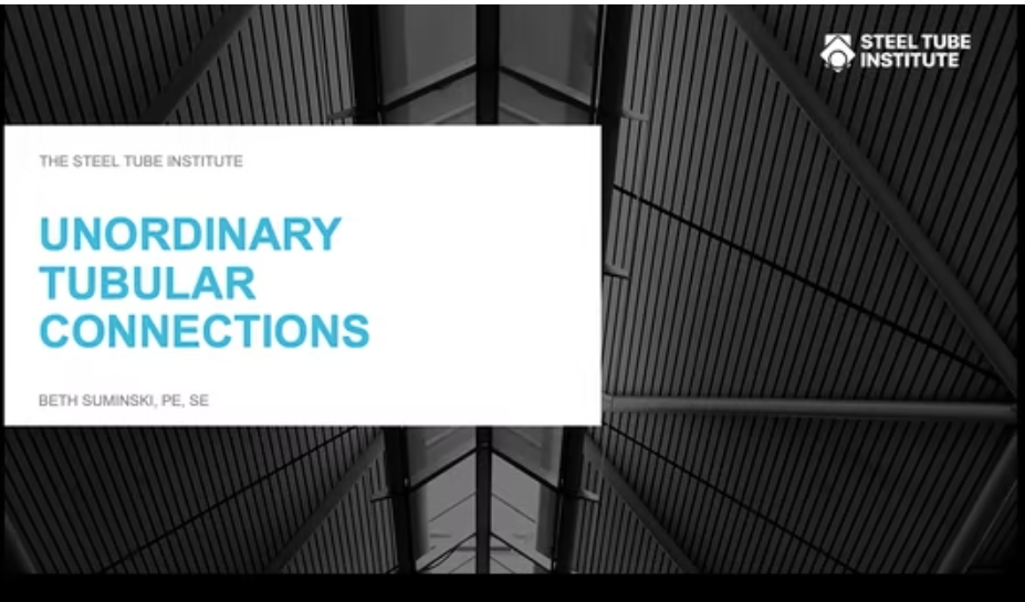 STI Unordinary Tubular Connections Webinar HSS Webinars On Demand