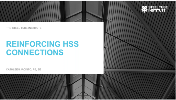Reinforcing HSS Connections - Webinar On Demand cover
