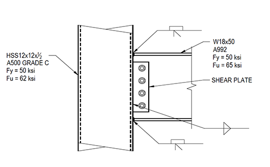 Figure 9 - Directly Welded Moment Connection