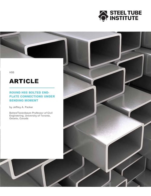 Cover for Round HSS Bolted End-Plate Connections Under Bending Moment By  Jeffrey A. Packer