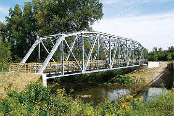 Knox County Bridge - using galvanized HSS