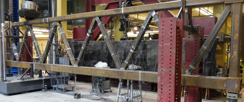 Large-scale laboratory test on a rectangular HSS planar truss