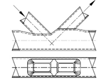 Chord Face Plastification Rectangular Truss to Truss Connection
(15th edition AISC Manual of Steel Construction)