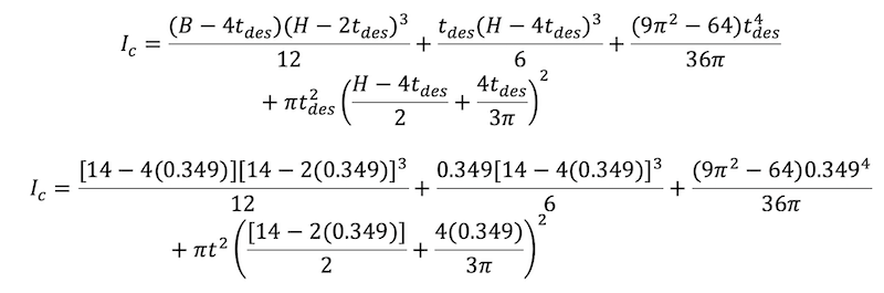 HSS Geometry - formulas