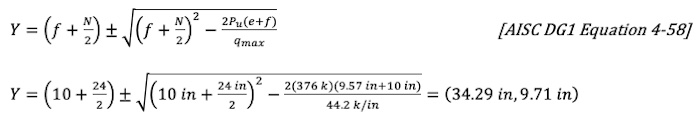 AISC DG1 Equation 4-58