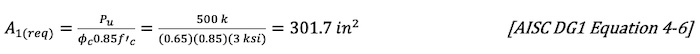 [AISC DG1 Equation 4-6]