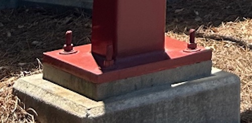 Rectangular HSS Column With Base Plate