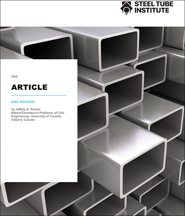 HSS Reference Guide No. 3: HSS Column/Chord Splice Connections 8 HSS Splices article cover