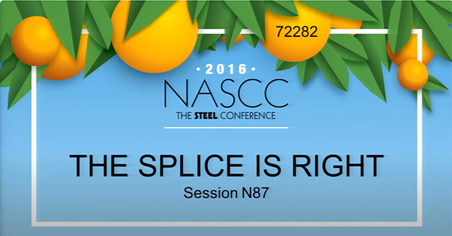 HSS Reference Guide No. 3: HSS Column/Chord Splice Connections 14 The Splice is Right - NASCC 2016