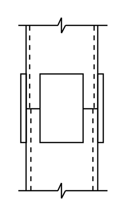HSS Splice Design Examples | Part 1: Rectangular Column Field Welded Moment Splices 10 Figure 7: Side Plate Splice