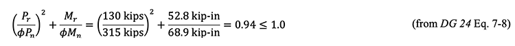 Buckling of the Splice Plate - AISC Design Guide 24 Equation 7-8