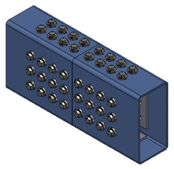 Rendering of an internal HSS splice.