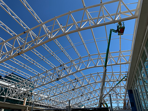 Atlanta Charlotte Douglas Airport featuring HSS Truss Connections