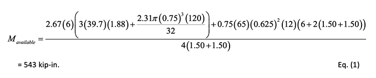 HSS Splice Design | Part 3: Rectangular HSS Bolted End-Plate Connections Under Bending Moment 10 Equation for the available moment capacity for the limit state of bolt failure