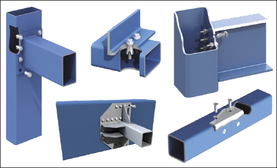 One-sided connections with HSS