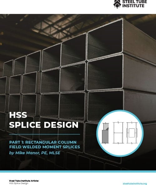 Article HSS Splice Design HSS Insider - December 2025 - Rectangular HSS Bolted End-Plate Connections