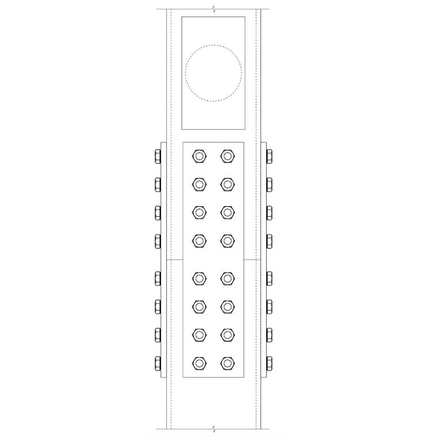 Bolted Splice Plate With Access Hole HSS Insider - December 2025 - Rectangular HSS Bolted End-Plate Connections