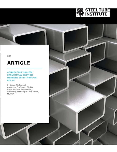 Cover for Connecting Hollow Structural Section Members with Through-Bolts