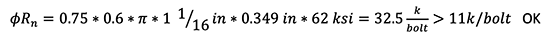 HSS Limit State: Pull-out equations