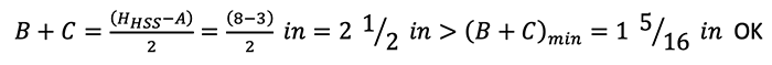 Hollo-bolt Geometry & Installation Requirements equation