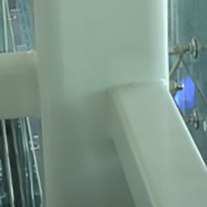 Multi-planar HSS T-connection with branch members laterally offset to be flush with the chord (main member) sidewall