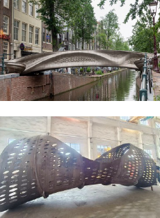 Additive Manufacturing for Tubular Structures 2 Steel footbridges, entirely produced using WAAM